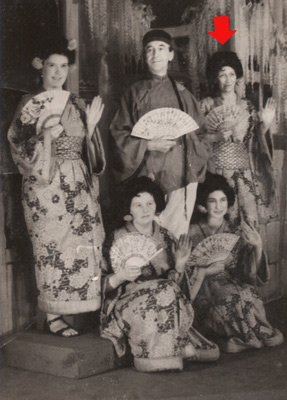 Elsie in an amateur production of 'The Mikado'