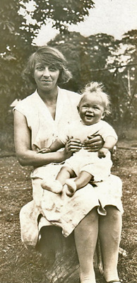 Elsie Dossor (with son Neville)