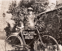 Errand boy and bike