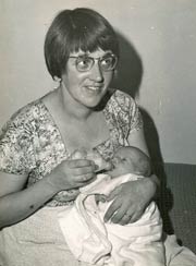 Mary Bartlett, with son Jeremy