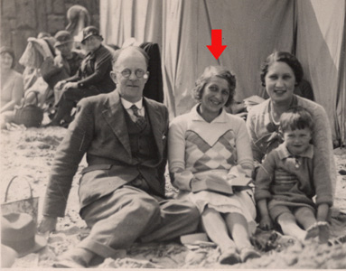 Elsie on the beach